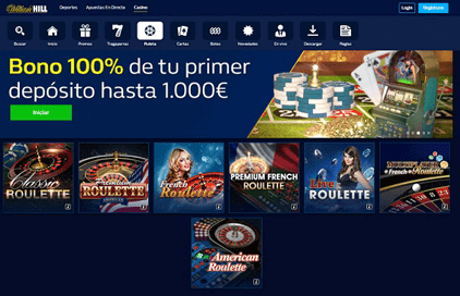 william hill bonos