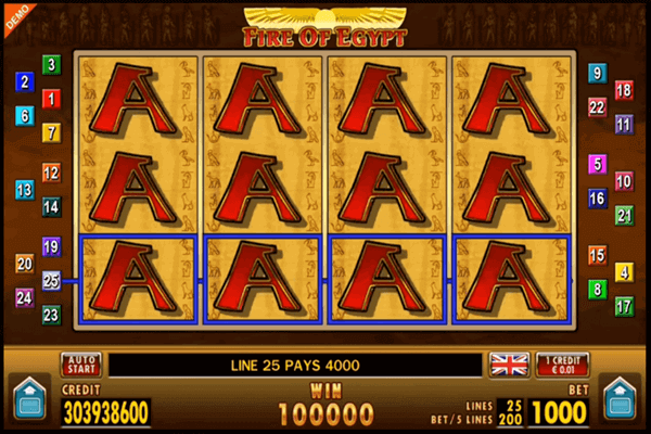 slots Fire of Egypt