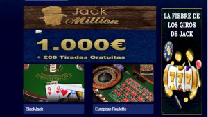 Todos los lunes giros gratis en Casino Jack Million