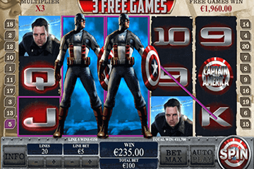 slot Captain America