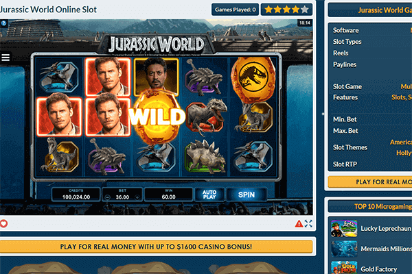 slot Jurassic World