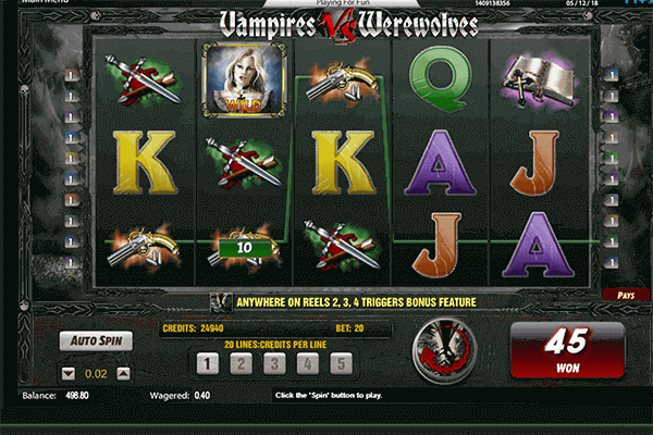 slot Vampires vs Werewolves