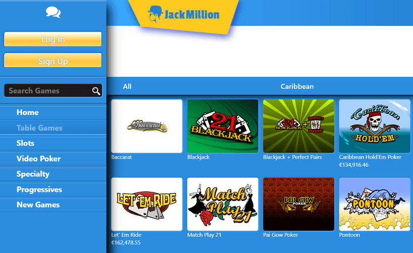 jackmillion juegos