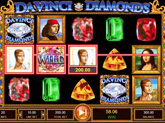 Tragamonedas Da Vinci Diamonds iframe