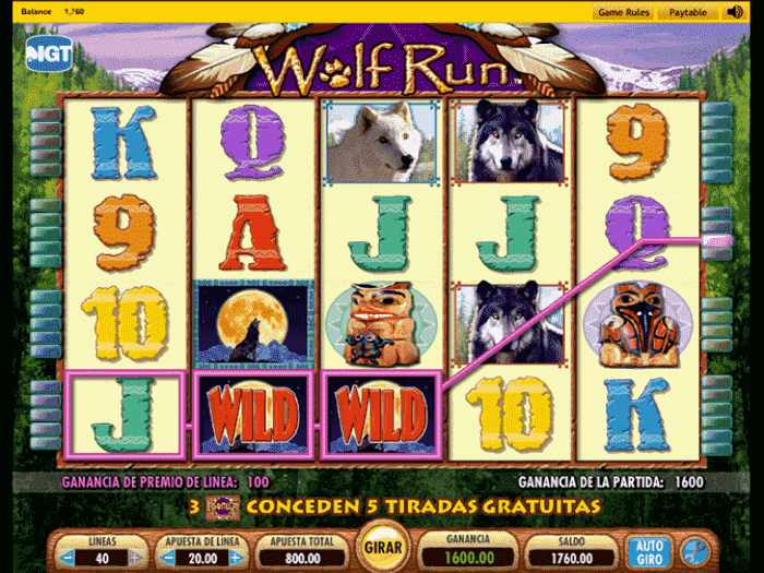 tragamonedas wolf run iframe